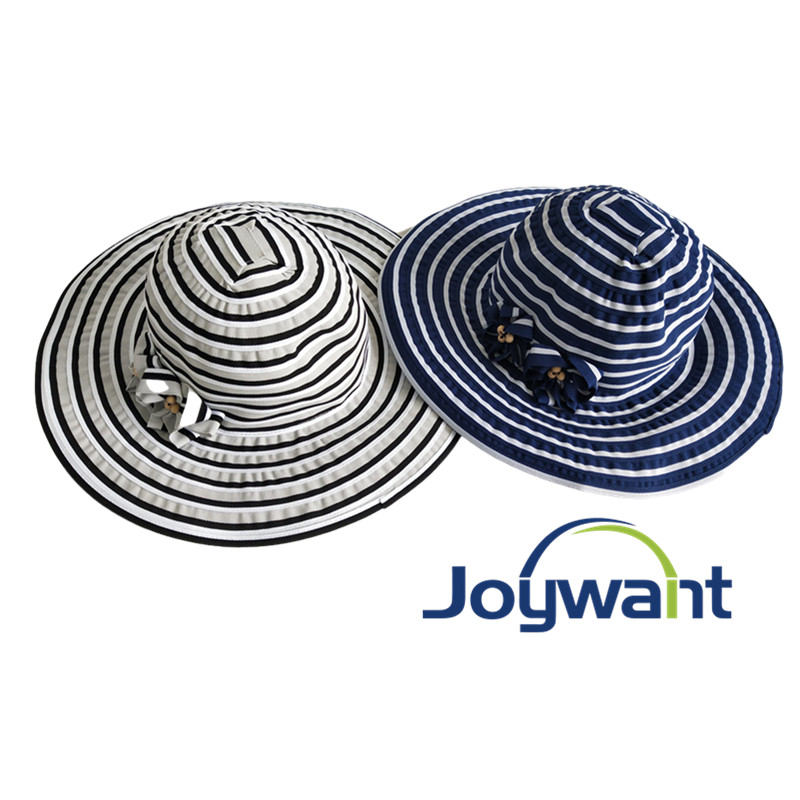 ribbon sun hat with flower sun hat