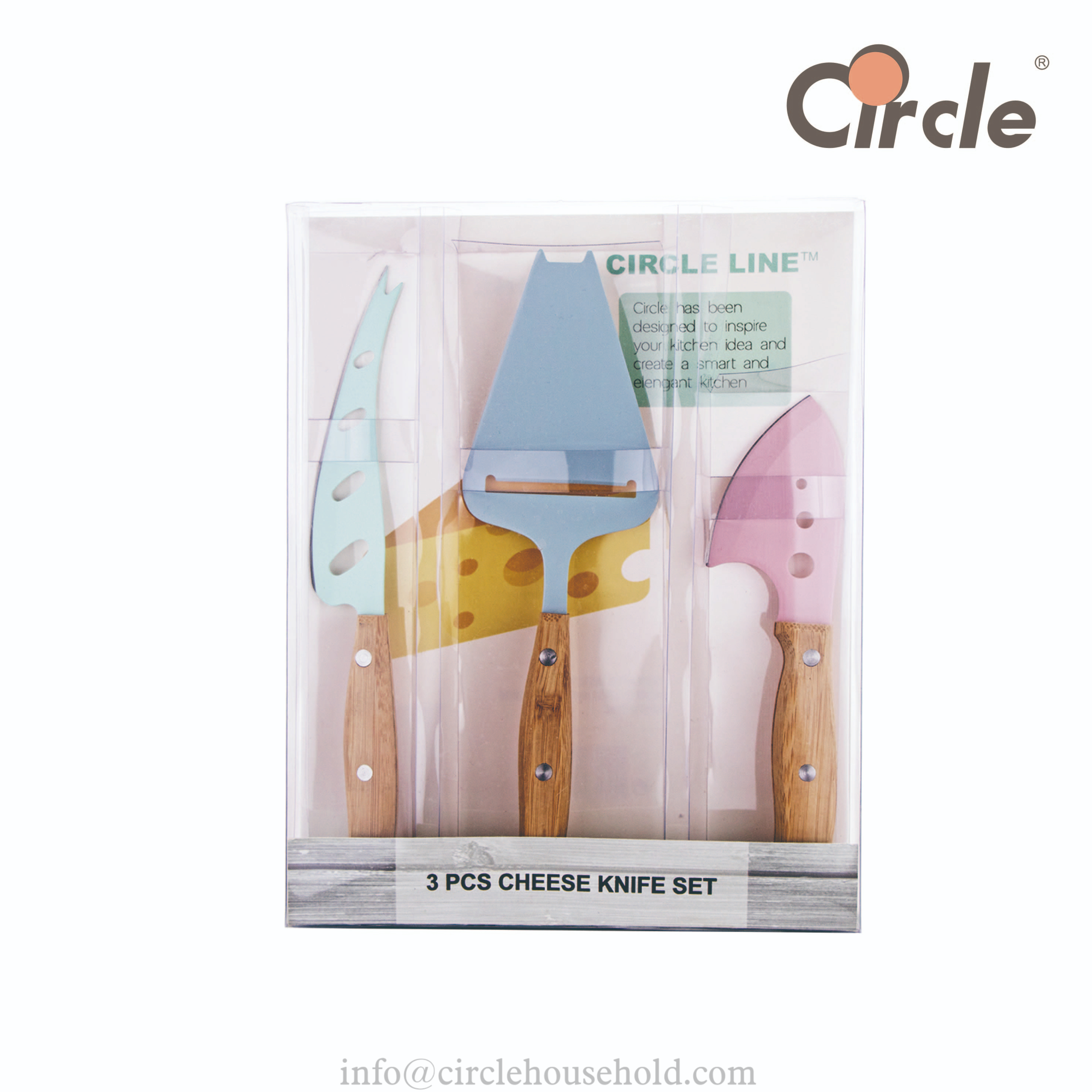 3 Pcs Cheese Knife Set-Morandi Color