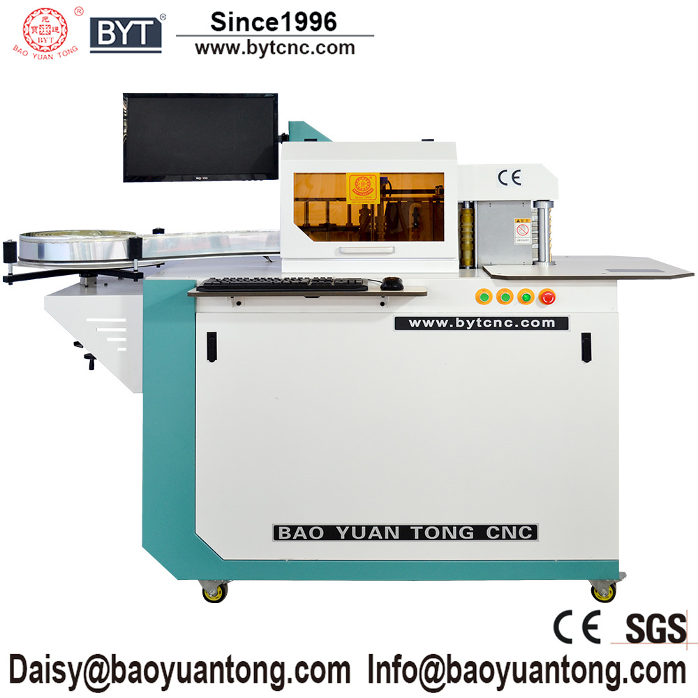 BWZ-B1 Automatic 3D Channel letter bending machine for advertising acrylic led sign aluminum profile coil trim cap bender tools
