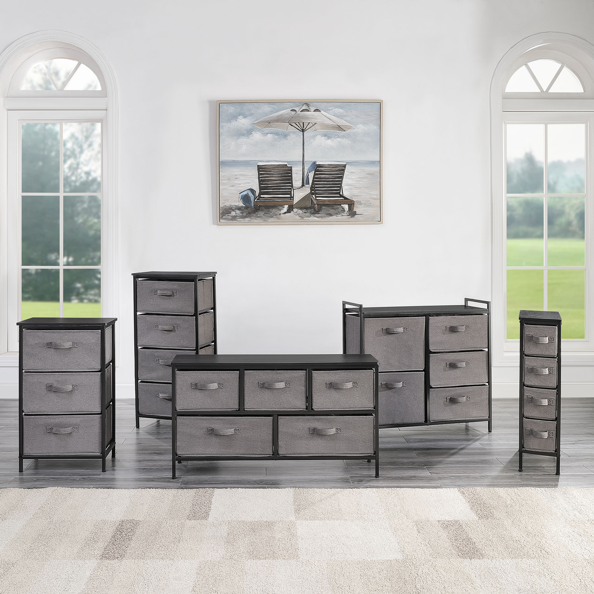 storage shelf with 5 drawers,storage cabinet