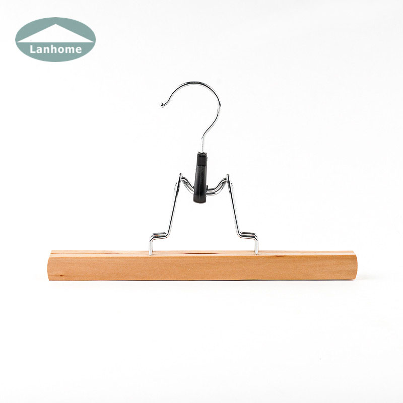 Lanhome Eco Friendly Wooden Pant Hanger For Skirt