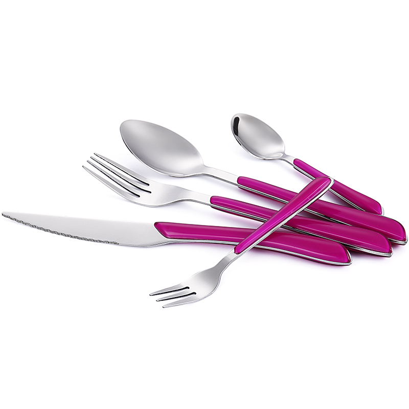 Long Tang Stainless Steel Cutlery Nice-looking Flatware Set Silverware Set For Wedding Restaurant Hotel