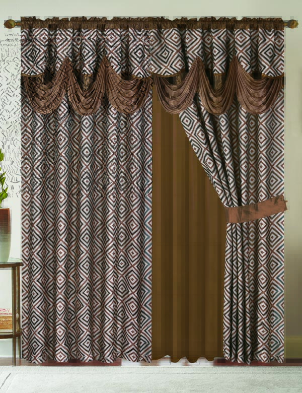 Clipped Voile Window Curtain
