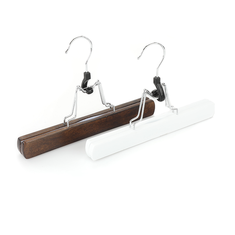 2020 Non Slip Trouser Hanger Solid Wooden Pants Skirt Hangers