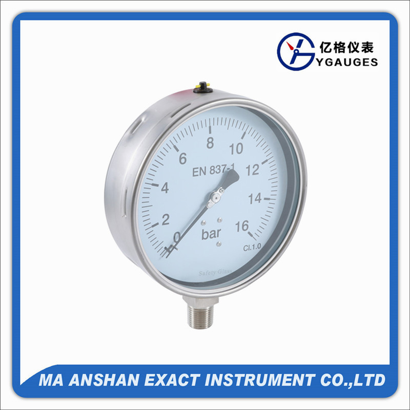 liquid filled pressure gauge-heavy duty manometer-stainless steel pressure gauge