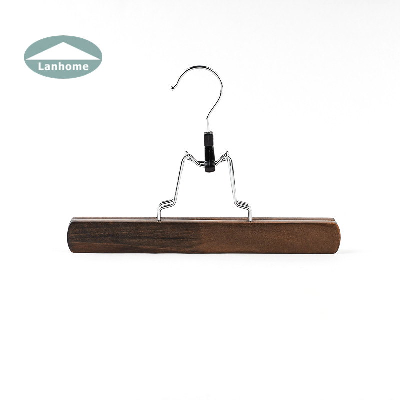 Langhome wooden underwear hanger pant and skirt hanger