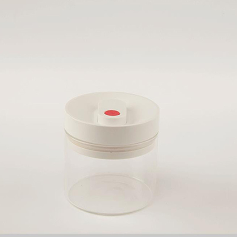 Straight glass vacuum food storage containers 0.4L