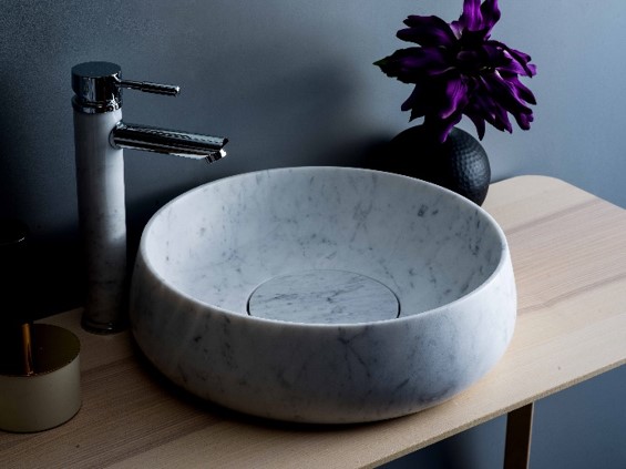 REL4012GL Contemporary Design Wash Basin in Natural Marble