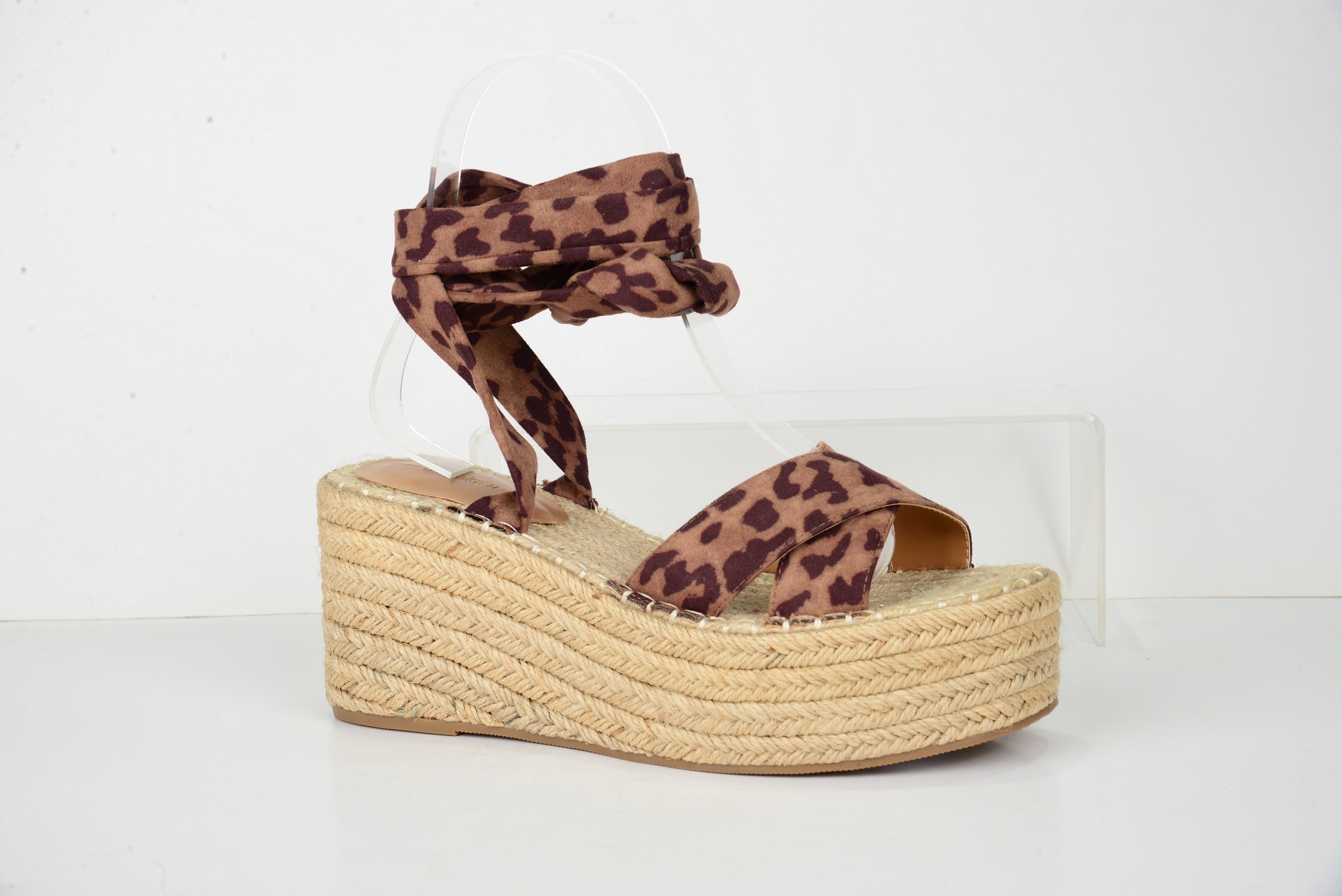 2020 Fashion leopard print Upper Women Sandal espadrille(HS198447