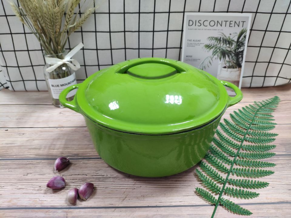 Cast iron casserole, enameled