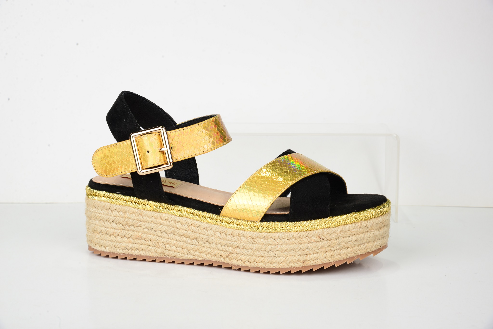 2020 Fashion PU Upper Women Sandal espadrille(HS198640-04