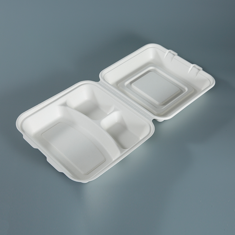 10"3 Compartment Clamshell