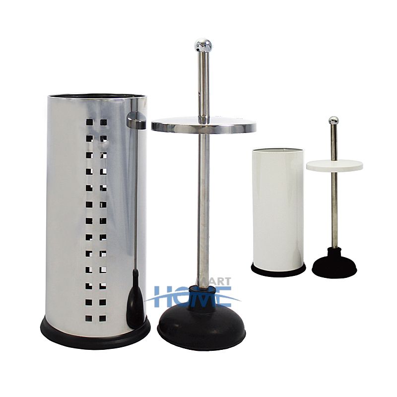 Stainless steel toilet bathroom toilet plunger holder