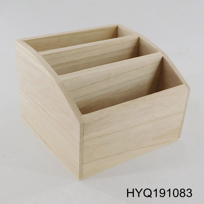 Wood desktop organizer