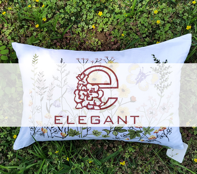 Fashion spring flower decorative throw pillow finest floral embroidery cushion