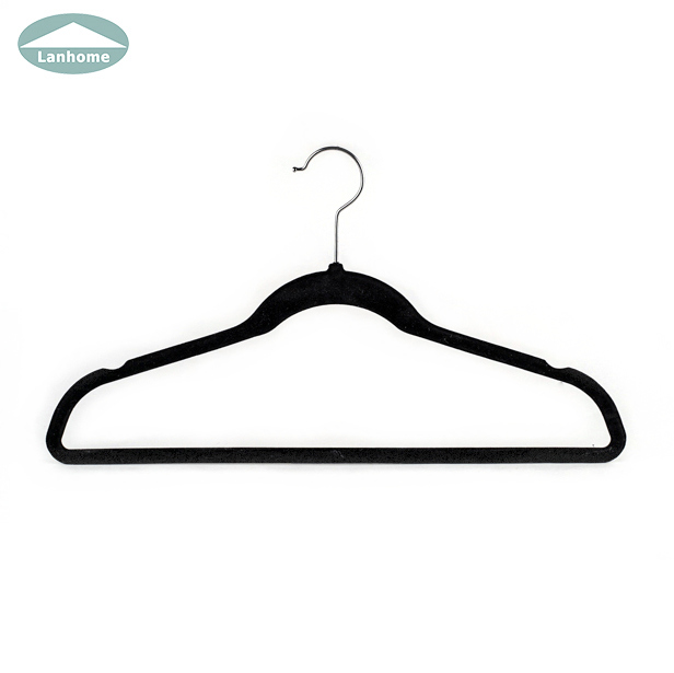 Lanhome supply high quality Velvet hanger for clothes