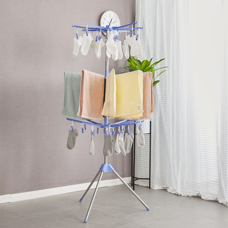 3 layer towel rack foldable clothes rack