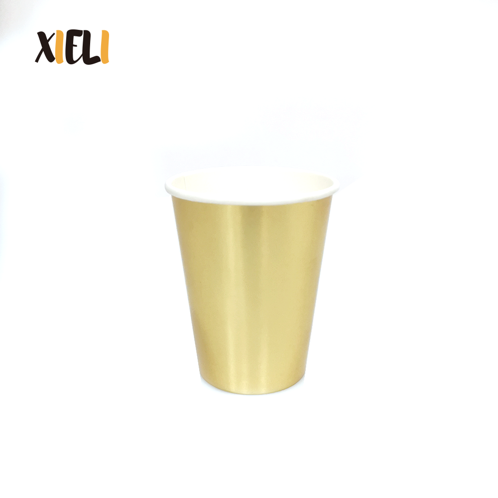 NEW YEAR Party Supplies Paper gold cup