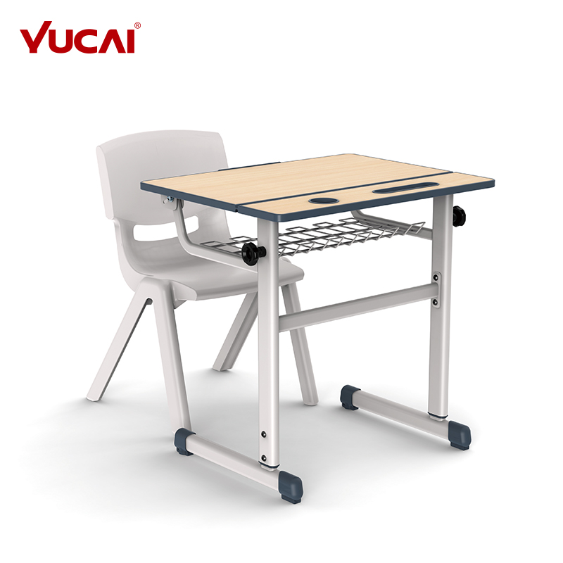 Single and double desk and chair