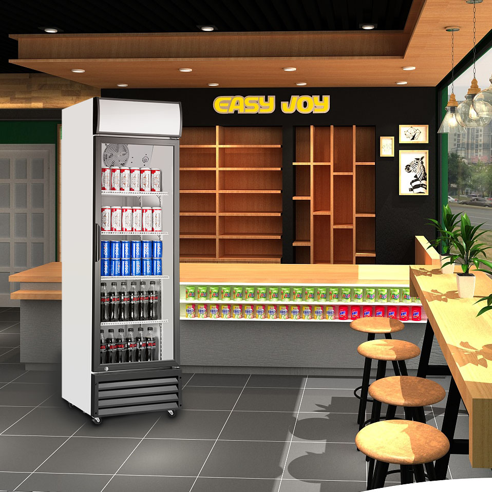 Single-Door Upright Display Cooler