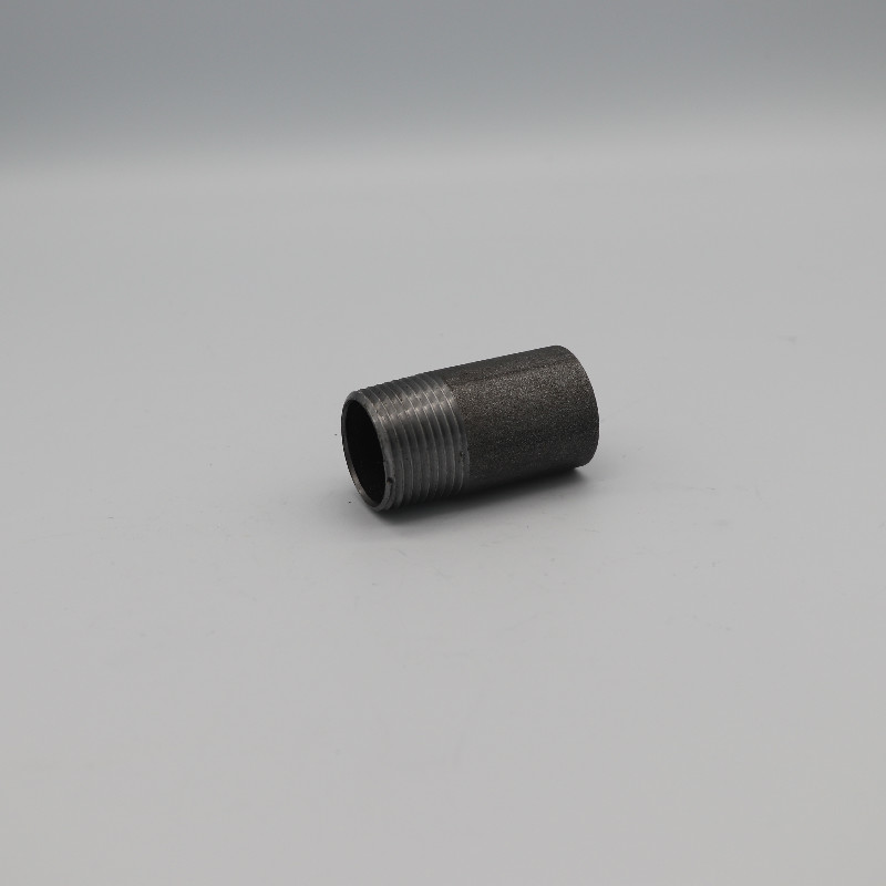 Nipple half threaded