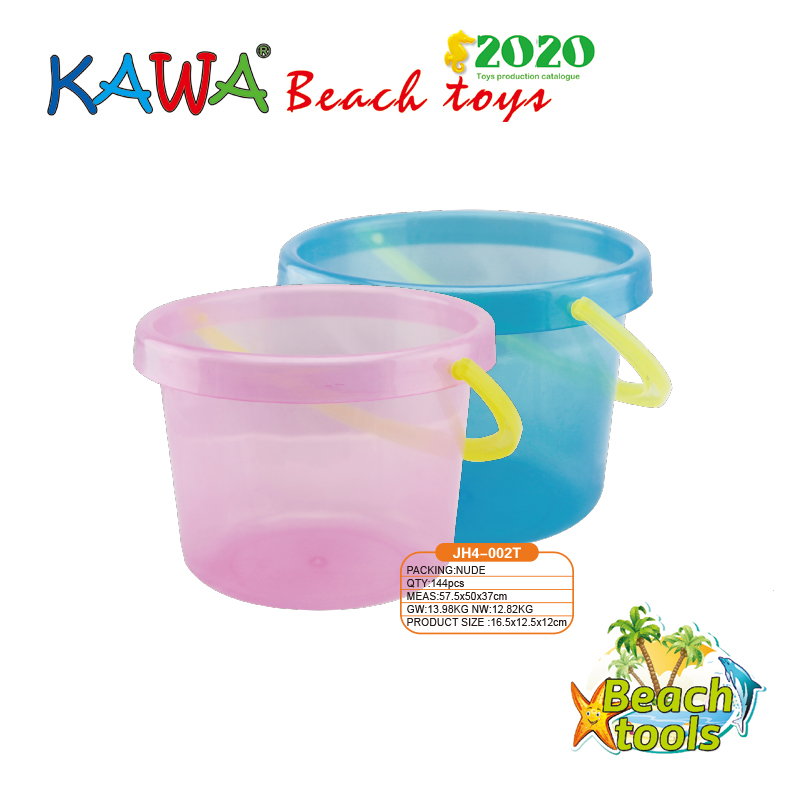 transparent sand bucket