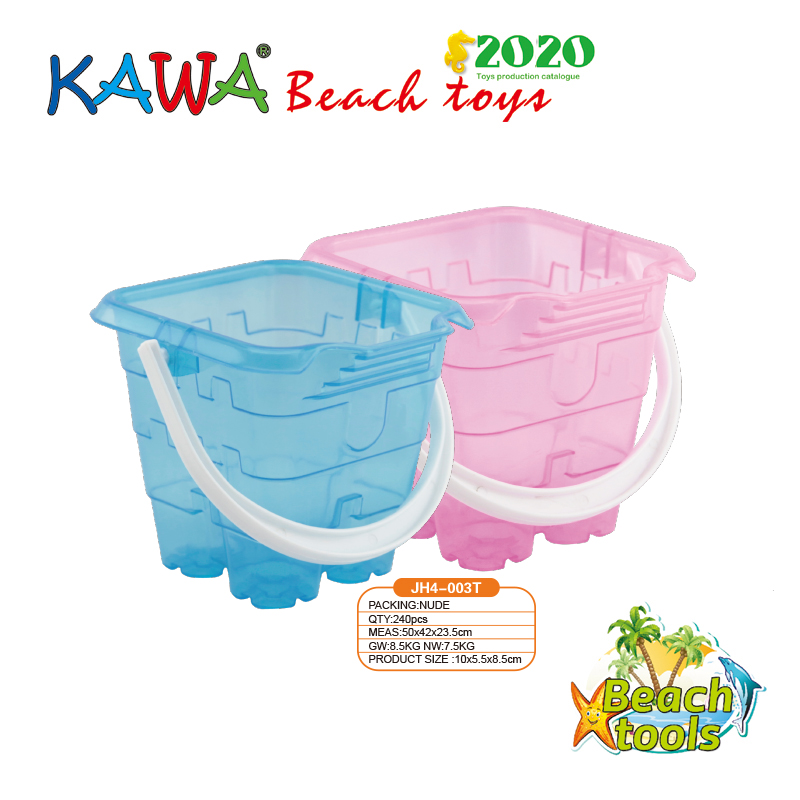 mini transparent castle bucket