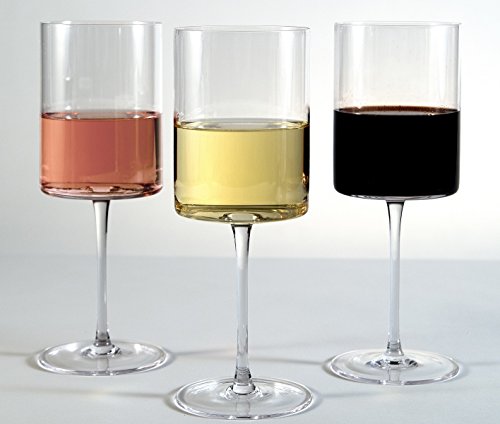 clear cylinder wine glass