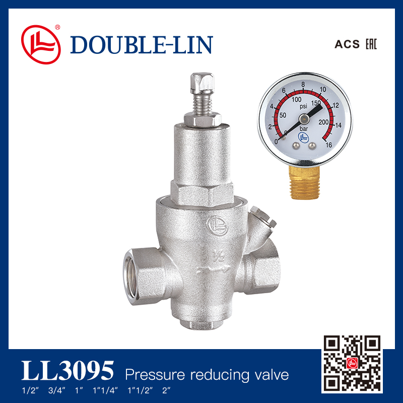 Brass pressure reducing valve