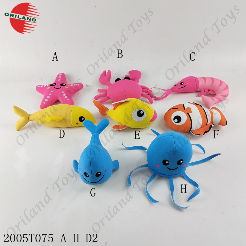 High quality baby soft bath toys custom soft stuffed toy stuffed animal sea