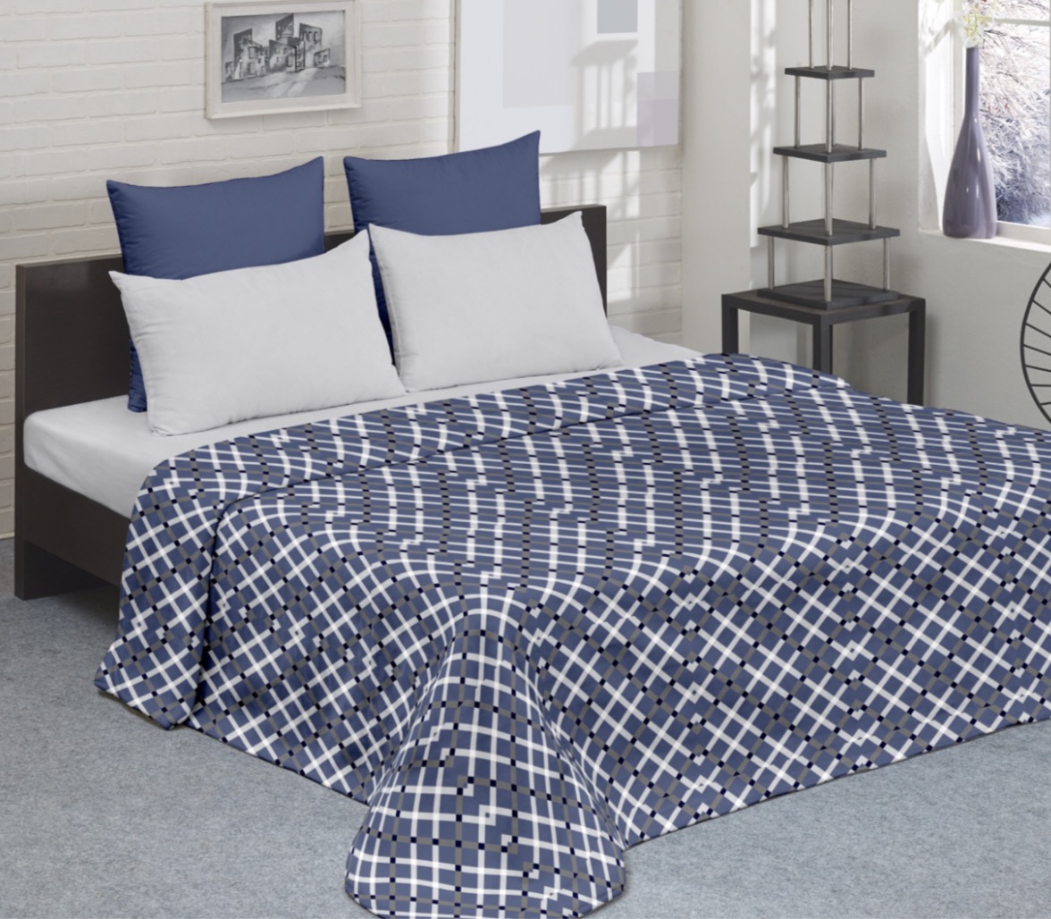 Microfiber flannel blanket