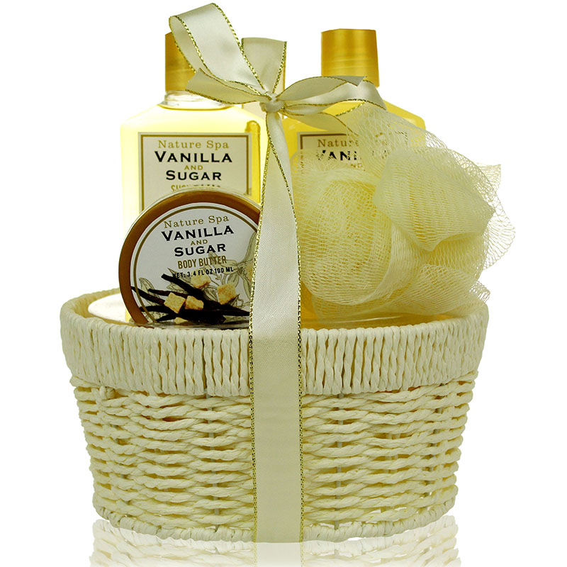 Classical vanilla spa gift bubble bath set