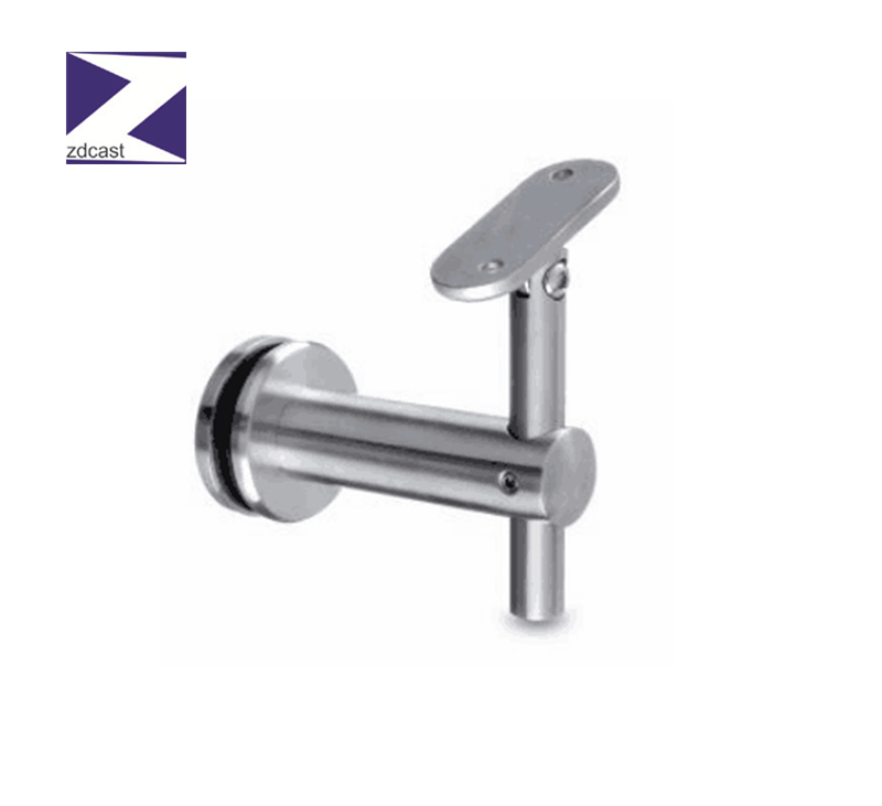 SS316 adjustable flat back handrail bracket