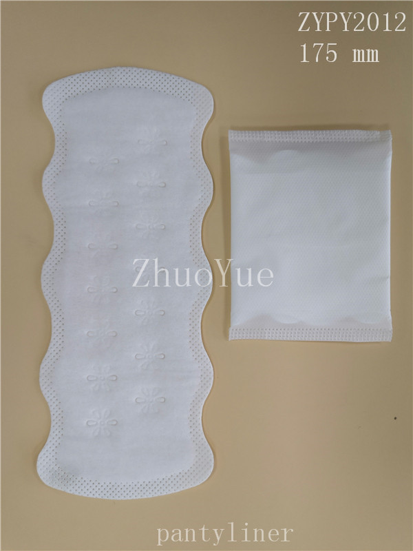 pantyliner with cottony comfortable for feminine menstrual