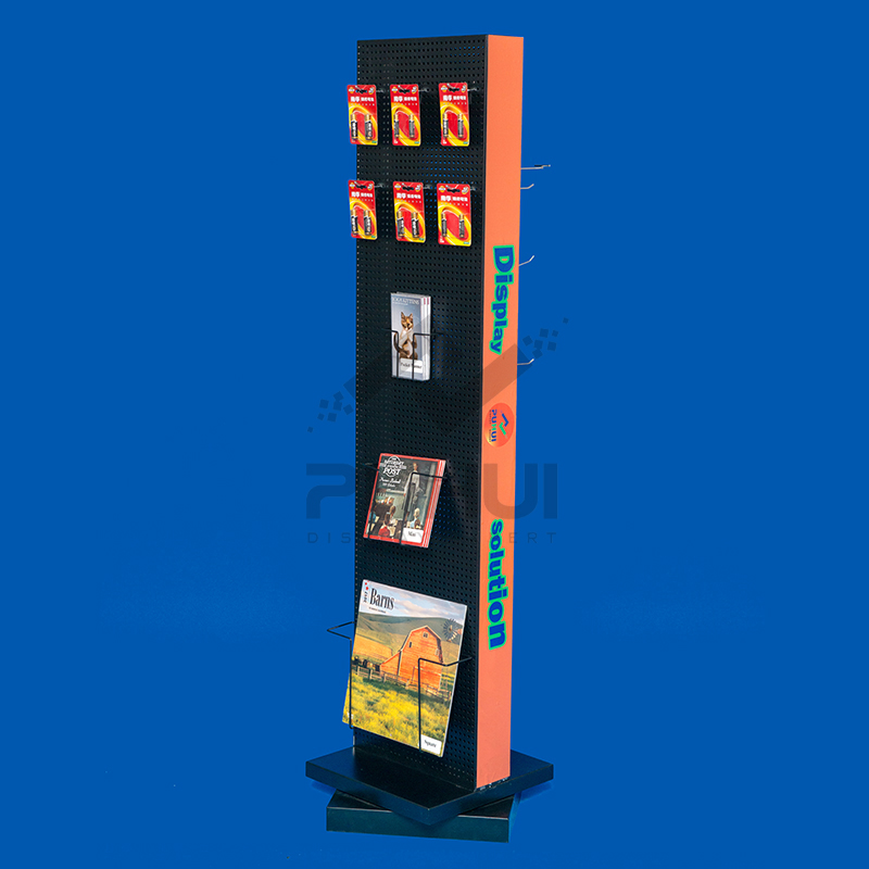 2 sides pegboard display stand