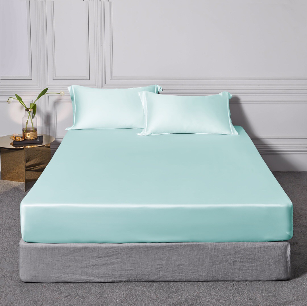 60s Tencel fitted sheet solid color-1