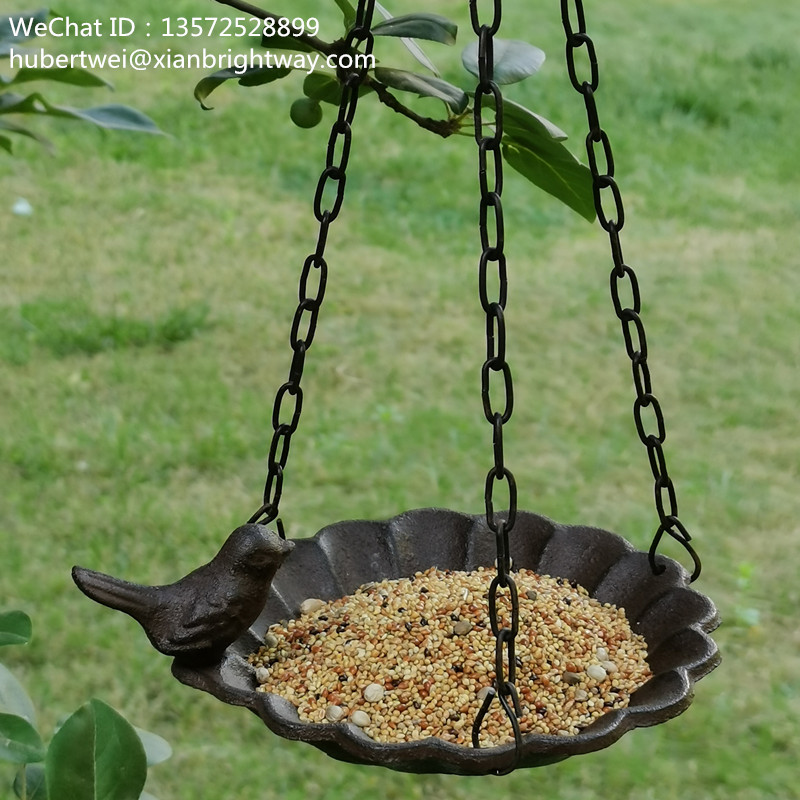 Cast iron bird feeder