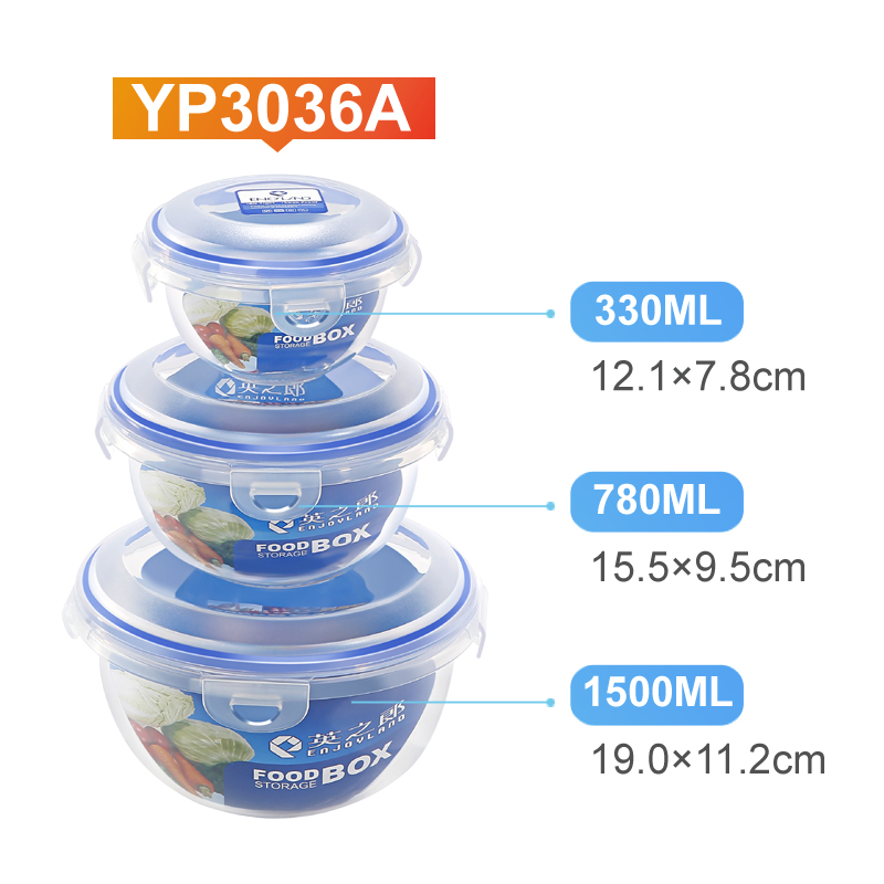 Plastic Food Storage Container Sets(Round)