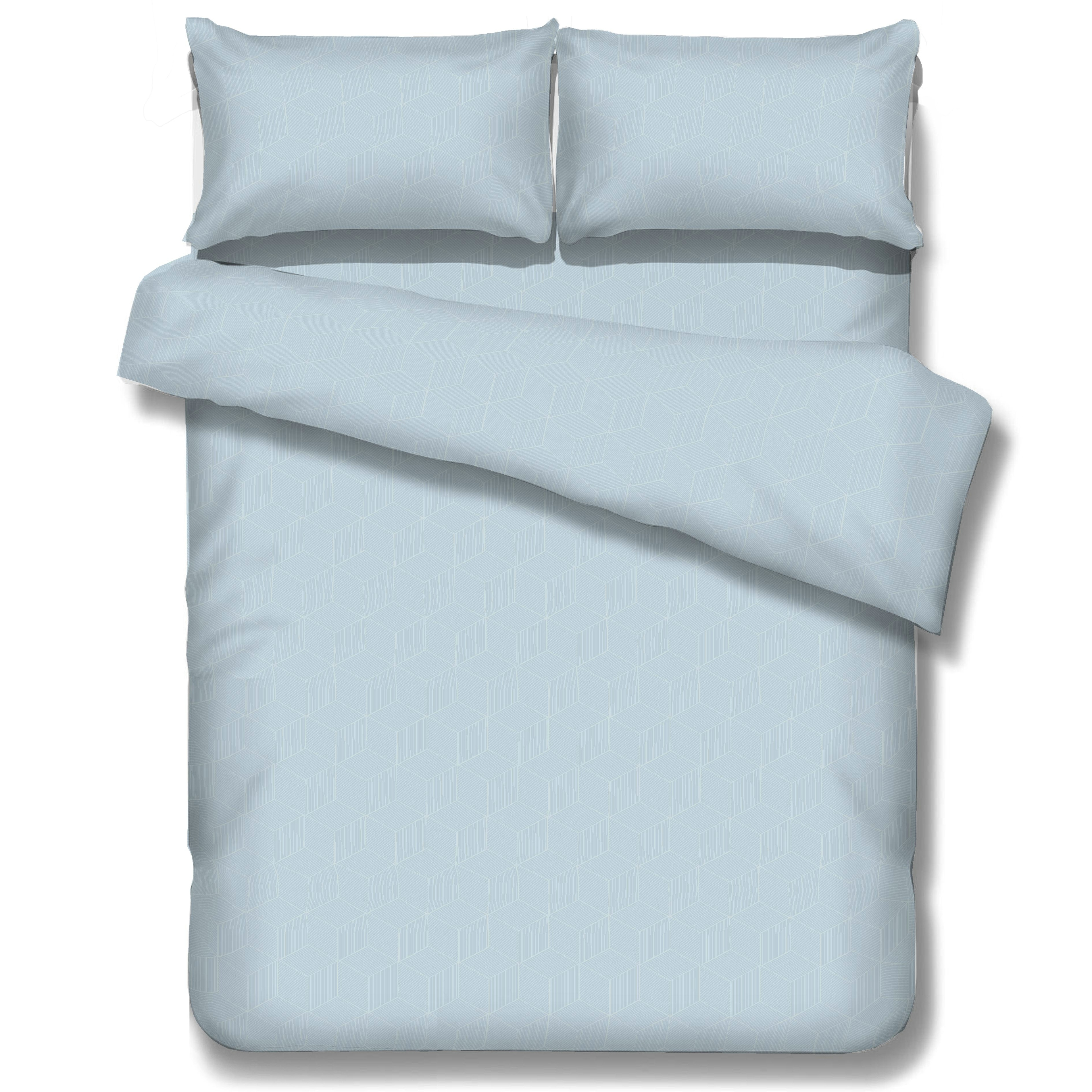 Solid color microfiber embossed duvet cover / bedding sheet set