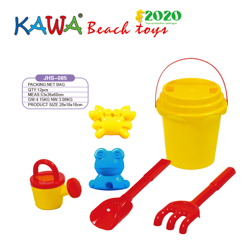 Plastic beach bucket sets