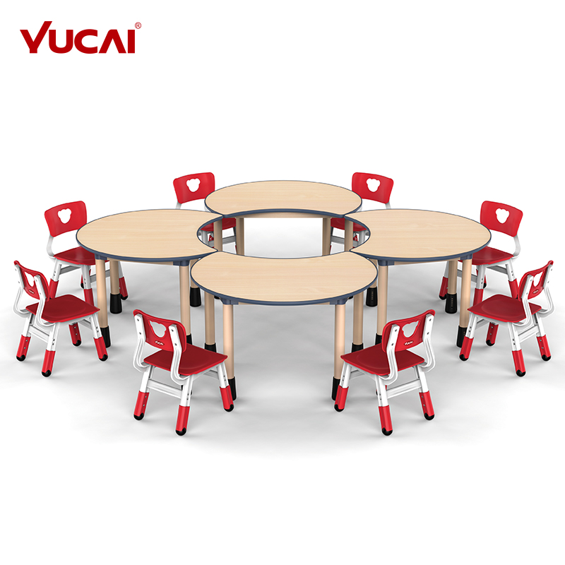 Combined Kid's Half-Moon Table