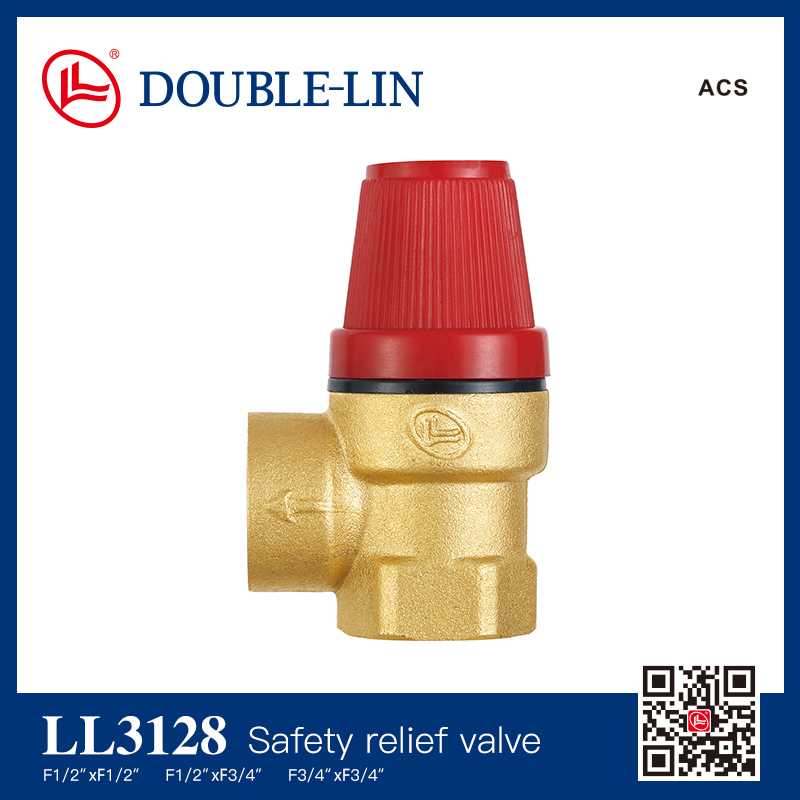 Brass safety relief valve