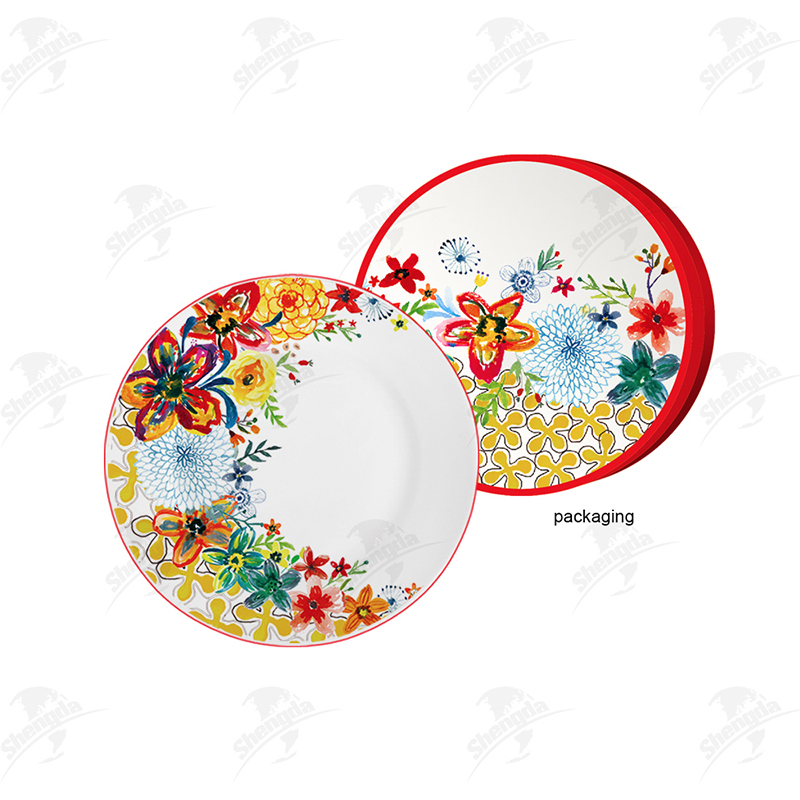 7.5" side plate with Flower Design