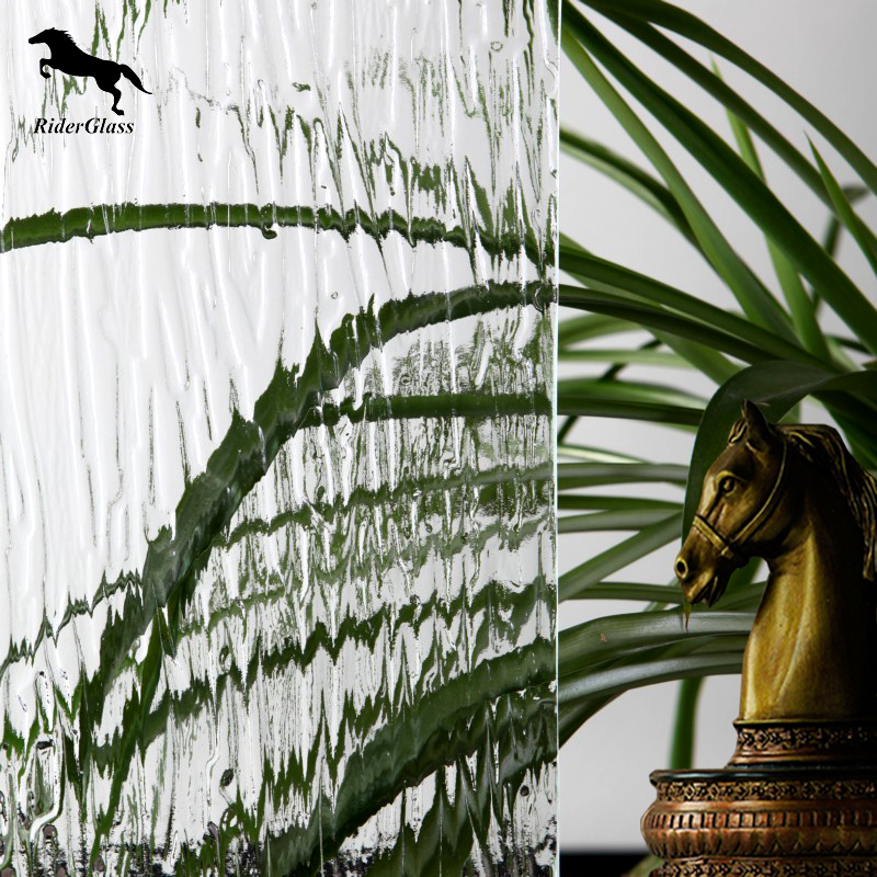 Rider Raindown patterned glass