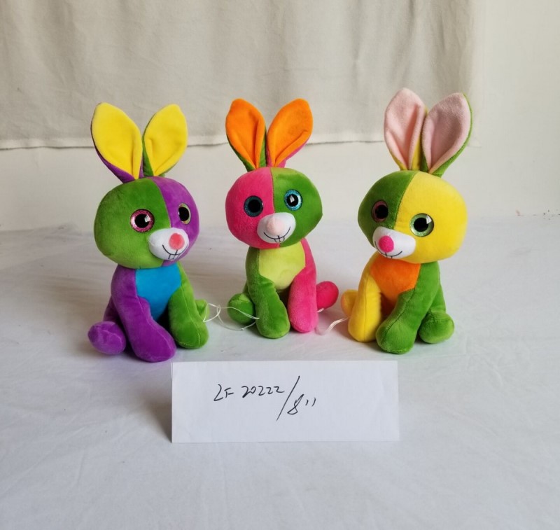 Plush toy color rabbits