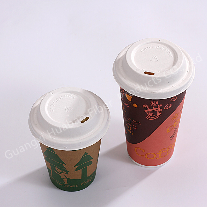 Disposable biodegradable coffee cup lid 80/90mm