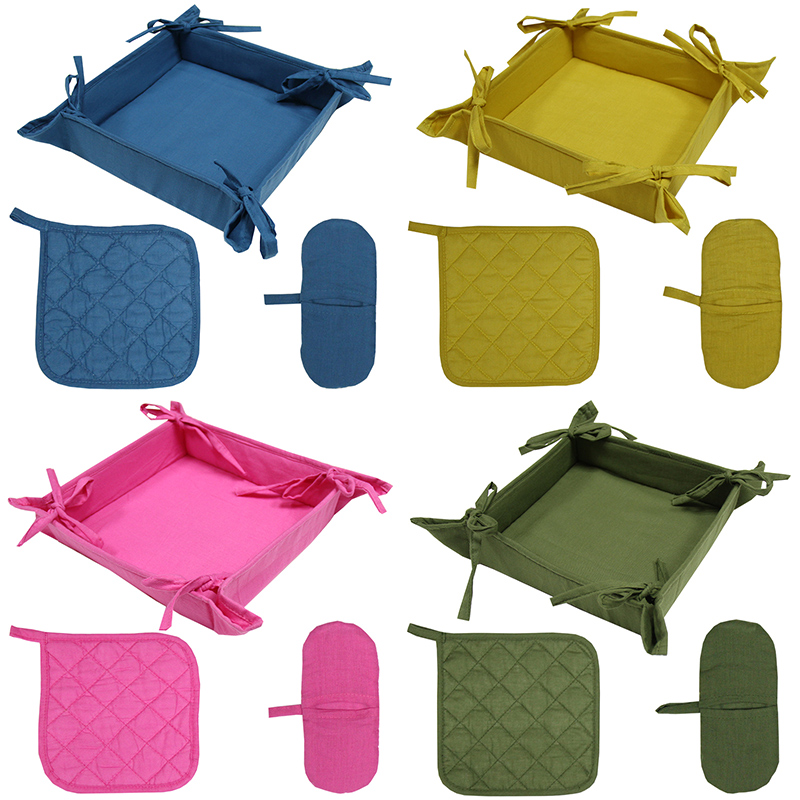 Breadbox+gloves+pot Mat(B)