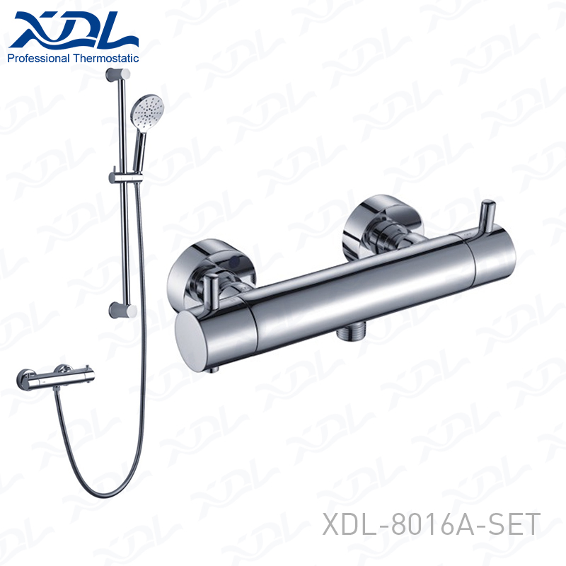 Cool surface thermostatic shower set