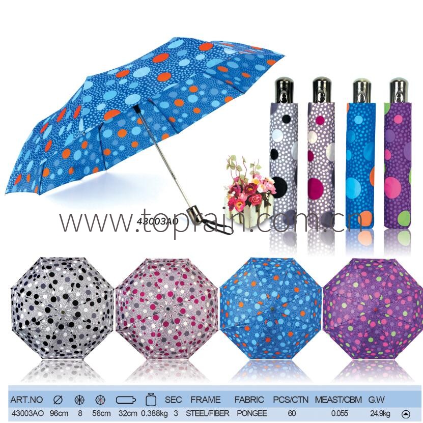 Semi-automatic umbrella