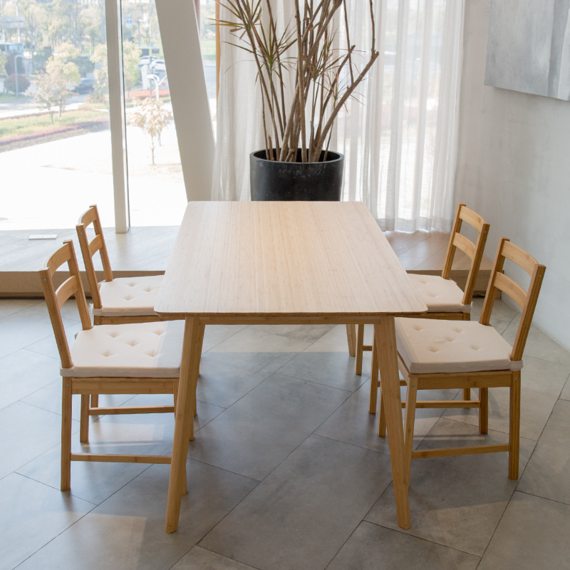 bamboo furniture，bamboo dining table and chairs